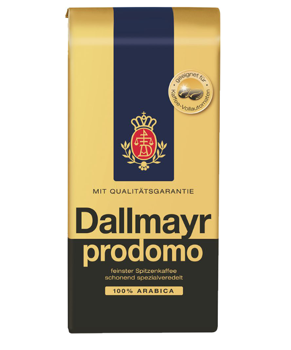 Кава в зернах Dallmayr Prodomo 500 г Далмаєр 100% Арабіка