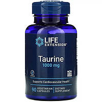 Таурин (Taurine) Life Extension, 1000 мг 90 вегетарианских капсул