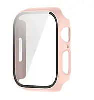 Чехол-накладка DK Пластик Soft-Touch Glass Full Cover для Apple Watch 38mm (pink)