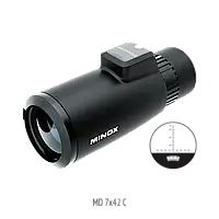 Монокуляр MINOX MD 7x42 C Black с компасом и дальномерной сеткой