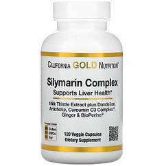 Вітаміни Сілімарин California Gold Nutrition Silymarin Complex (120 капсул.)