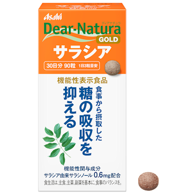 Asahi Dear Natura Gold Салації екстракт для зниження рівня цукру, 90 таб. на 30 днів. До 05/2027