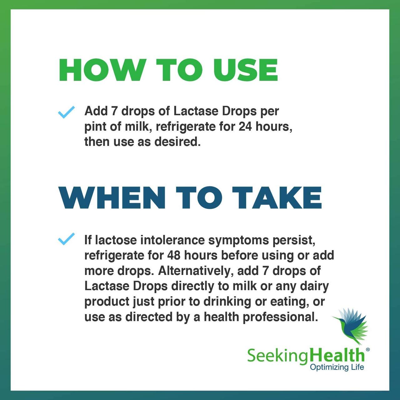 Купить Seeking Health Lactase Drops / Лактаза фермент для расщепления