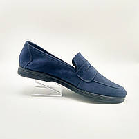 Чоловічі мокасини в стилі Loro Pi@no синього кольору «Style Shoes», фото 3