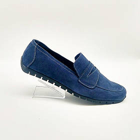 Чоловічі мокасини в стилі Loro Pi@no синього кольору «Style Shoes»