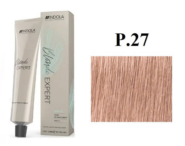 Стойкая перманентная крем-краска Indola Р.27 Пастельный перламутровый ...