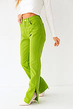 Трендові джинси салатового кольору