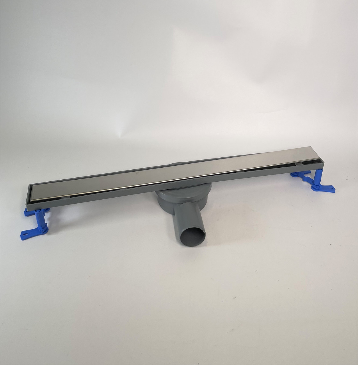 Зливний трап для душу з горизонтальним виходом, решітка "під плитку" 80 см, Душовий канал з гідрозатворів, фото 1