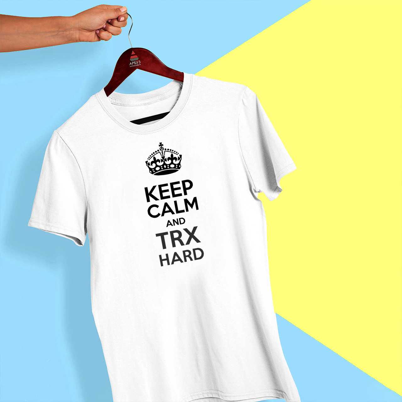 Футболка з принтом "Keep calm and trx hard" Push IT