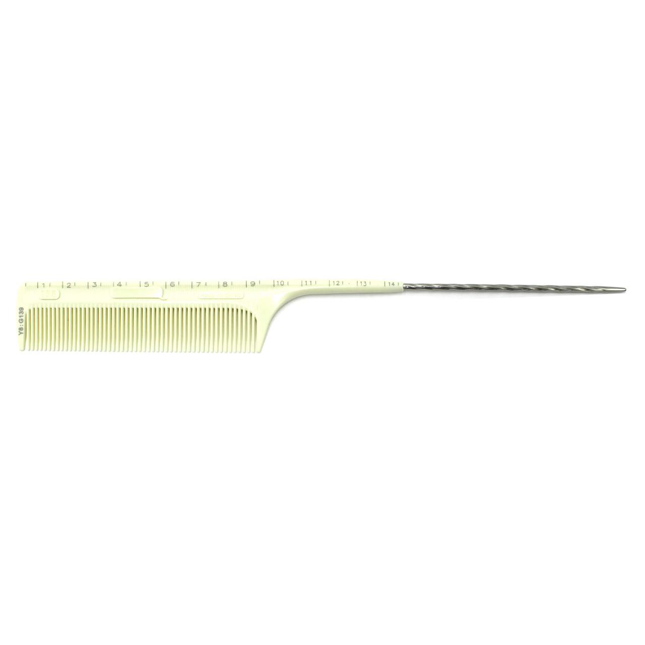 Гребінець для волосся з лінійкою Ivory Hair Combs SPL 13762