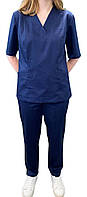 Медицинский костюм женский синий