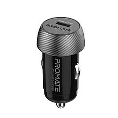 Автомобільний зарядний пристрій Promate PowerDrive-PD20 Вт USB-C Black