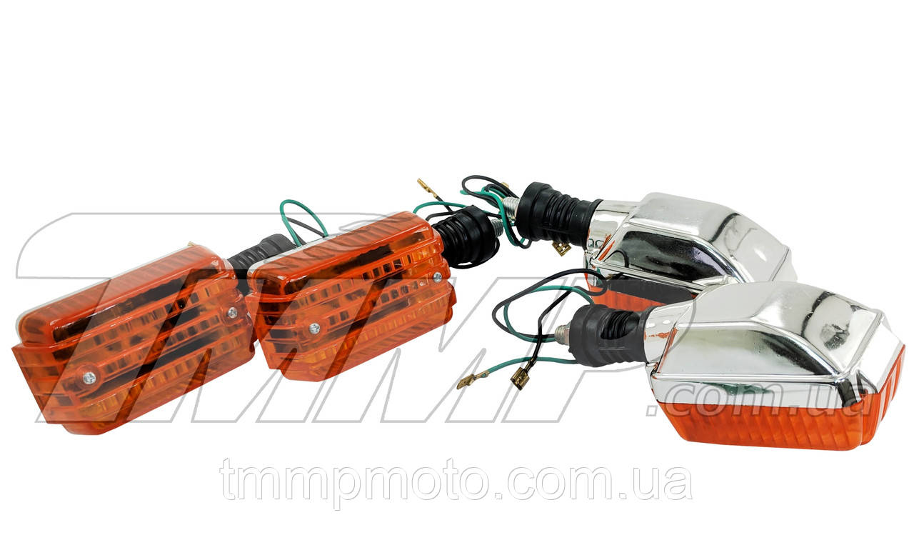 Повороти квадратні хром великі (4 шт.)