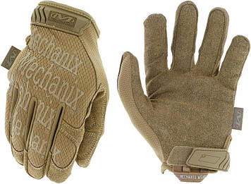 Повнопалі тактичні стрілецькі рукавиці зсу Mechanix The Original колір Coyote