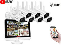 Комплект видеонаблюдения на 7 камер Anran Wi-Fi 3MP c 13" LCD монитором ARCCTV