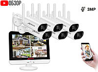 Комплект видеонаблюдения на 6 камер Anran Wi-Fi 3MP c 13" LCD монитором ARCCTV