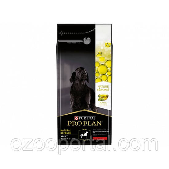 Сухий корм для СЕРЕДНІХ і ВЕЛИКИХ порід собак ProPlan Nature Elements з яловичиною чуств.шкірою 10 кг