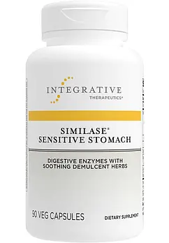 Integrative Therapeutics Similase Sensitive Stomach Мікробні ферменти з заспокійливими травами, 180 капсул