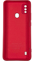 Чохол Soft touch для ZTE Blade A51 (на зті блейд а51) червоний, фото 4