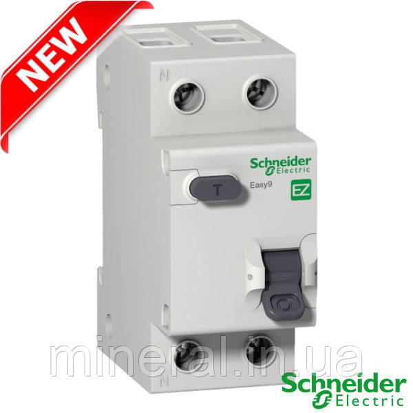 Диференційний автомат 1Р+N, 16А, C, 4.5kA, 30ma, АС, 2 полюси, на DIN-рейку, Schneider Electric, Easy9