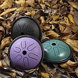 Глюкофон музичний інструмент барабан Ø14.5 см, з паличками, чохлом і напальчниками — Чорний, фото 9