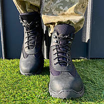 Літні чоловічі берци в чорному кольорі з натуральної шкіри, фото 2