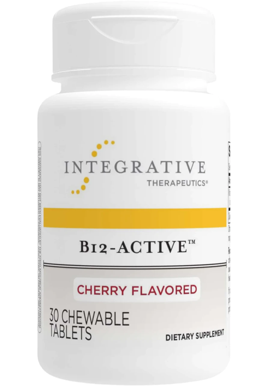 Integrative Therapeutics B12-Active Cherry / Вітамін Б12 Метилкобаламін 1000 мкг 30 жувальних табл