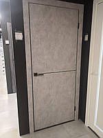 Двери Лофт щитовые с алюминиевой вставкой