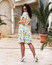 Яскрава річна сукня "Шелк Армані" 48, 50, 52, 54, 56, 58, 60 розмір 48, фото 5