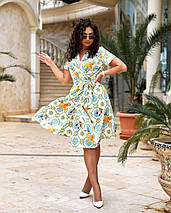 Яскрава річна сукня "Шелк Армані" 48, 50, 52, 54, 56, 58, 60 розмір 48, фото 2