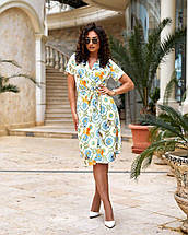 Яскрава річна сукня "Шелк Армані" 48, 50, 52, 54, 56, 58, 60 розмір 48, фото 4