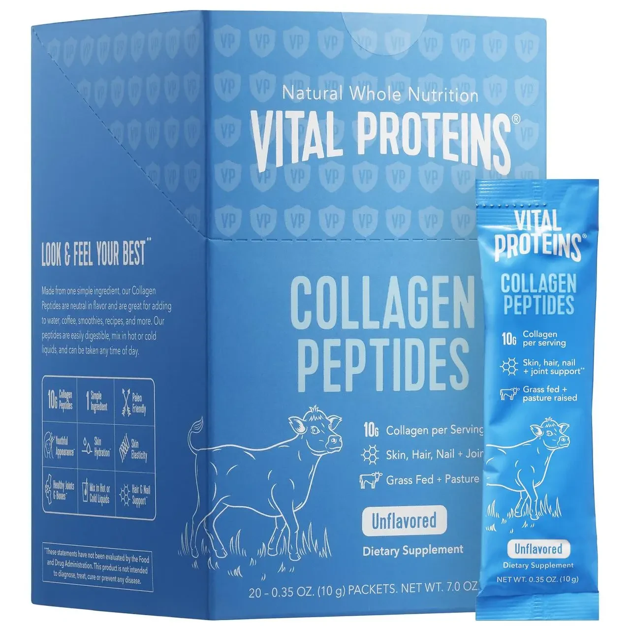 Vital Proteins Collagen Peptides 20 packets 0.35 x oz/ 10 g - Оригінал BX450
