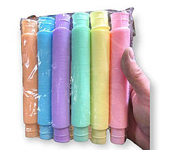 Іграшка "Антистрес "BunMo Pop Tubes Pastel" 2 шт. у наборі/13 см + 19 см
