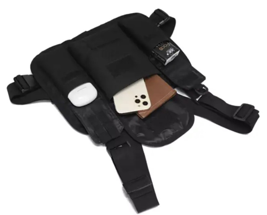 Сумка тактическая нагрудная Tactical Chest Bag D009, олива - фото 2 - id-p1641015813