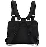 Сумка тактична нагрудна Tactical Chest Bag D009, чорна, фото 2