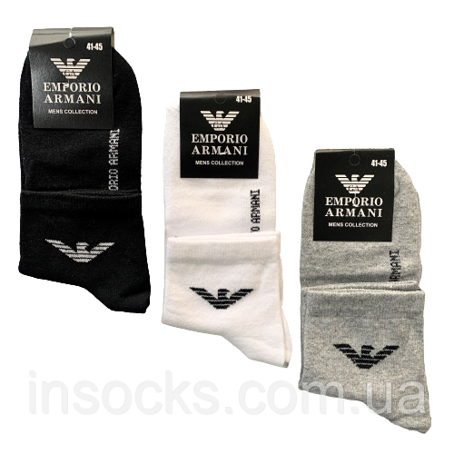 Шкарпетки чоловічі "Armani" демісезонні. 41-45р. Середньої висоти.