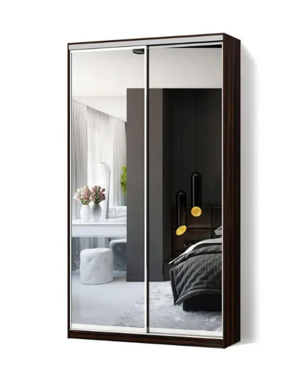 Шафа-купе 1200x450x2400 Фасади Дзеркало+Дзеркало, фото 1