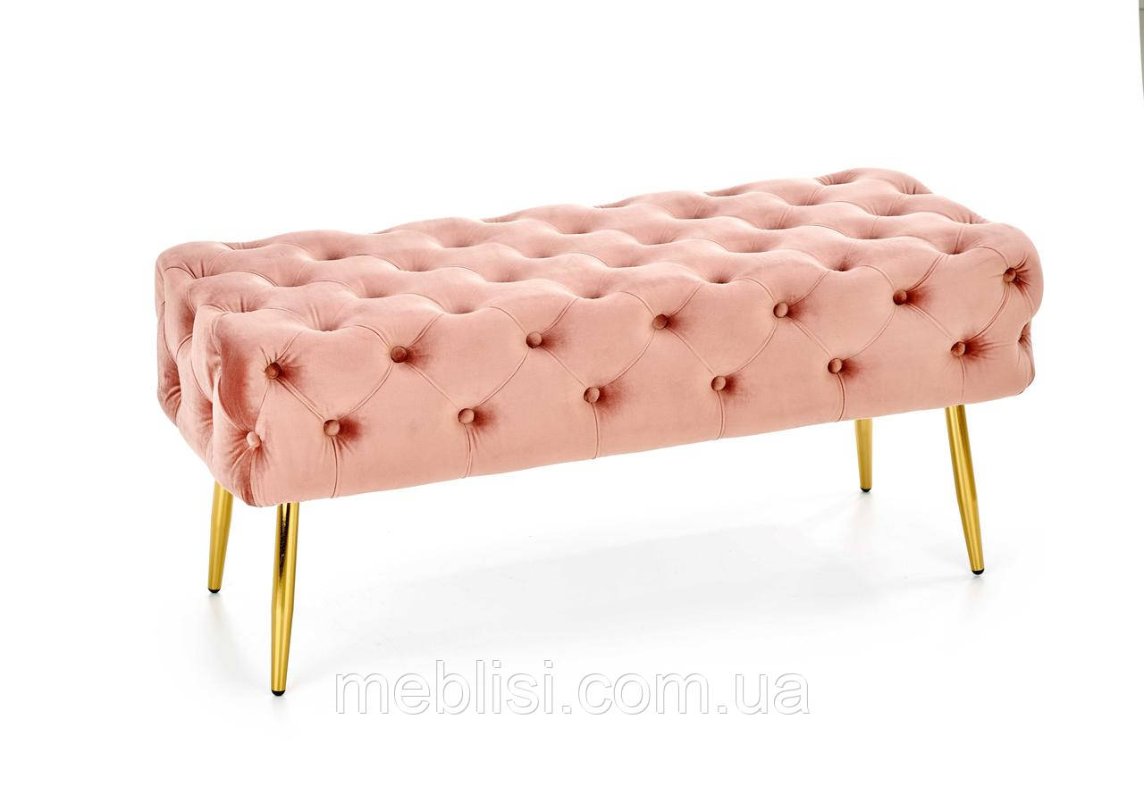 Лавка ATHENA рожевий/золотий (Halmar), фото 1