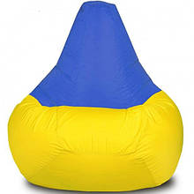 Крісло - Мішок, груша для дитячих і ігрових кімнат, 80х100 см Жовто-синій