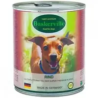 Консервированный корм для собак Baskerville (говядина) 400г