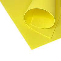 Фоаміран EVA 2мм жовтий 50х50 см кольоровий матеріал для творчості, оформлення фотозон, костюмів косплей