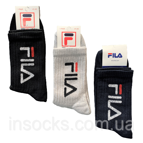 Шкарпетки чоловічі "Fila" теніс, демісезонні. 41-45р. Високі., фото 1