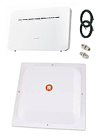 Комплект 3G/4G LTE WI-FI роутер Huawei B535-232 с антенной MIMO Rnet 2x17 Дб
