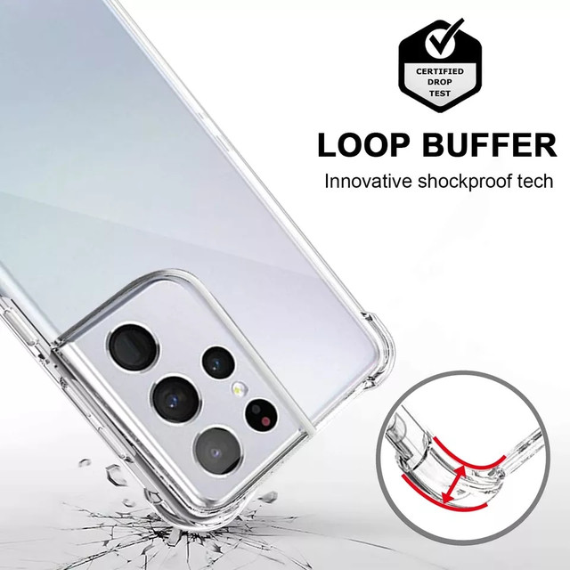 Протиударний прозорий чохол для Samsung Galaxy S21 Ultra (SM-G998B) Протиударний прозорий чохол для Samsung Galaxy S21 Ultra (SM-G998B)
