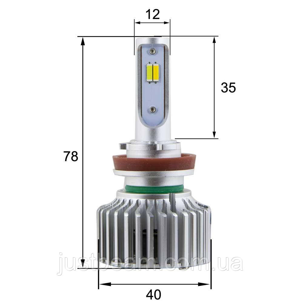 Світлодіодні лампи LED ShoMe W1.1 H11 3000k/6000k 2800Lm 12v 26w, ціна