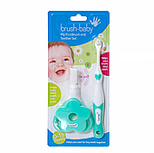 Набір: перша щітка та гризунець Brush-Baby The FirstBrush & Teether Set (від 0 до 3 років)