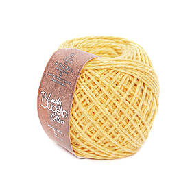 Еко шнур Lady Bugeto Cotton, колір Жовтий