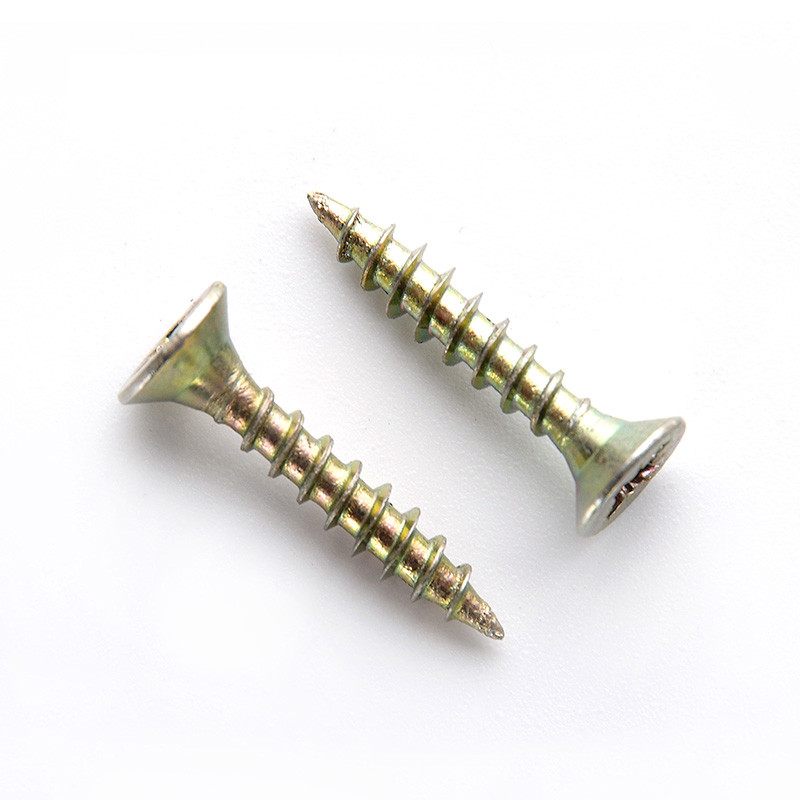 Саморіз універсальний 3,0* 20 з потайною головкою (жовтий цинк) (пач. 200 шт.) APRO, фото 1