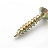 Саморіз універсальний 3,0* 20 з потайною головкою (жовтий цинк) (пач. 200 шт.) APRO, фото 3