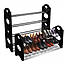 Органайзер полиця для взуття стелаж shoe rack складана стійка підставка чорна шафа для взуття, фото 10